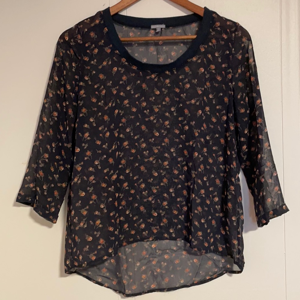 Women’s Sheer Floral Blouse